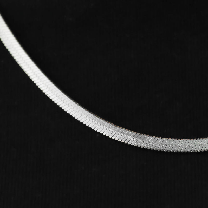 Herringbone Snake Chain | Silver