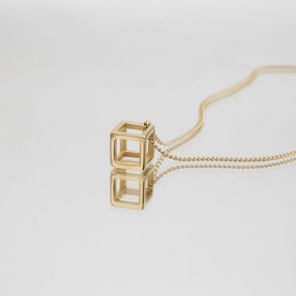 Cube Pendant Necklace