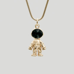 Gold deals astronaut pendant