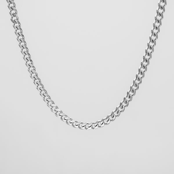 Curb Link Chain 5mm | Silver