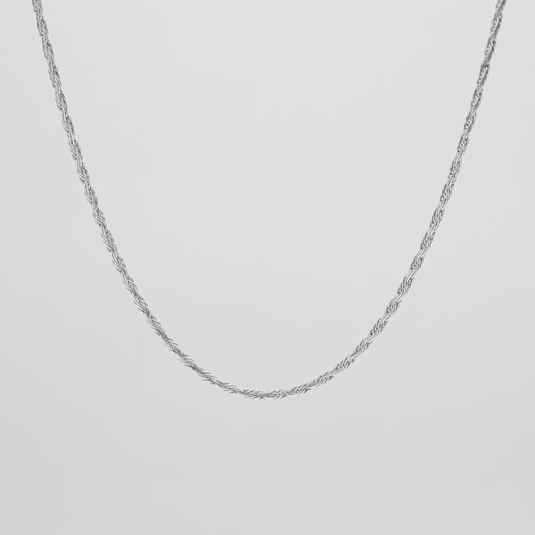 Flat Rope Chain | Silver