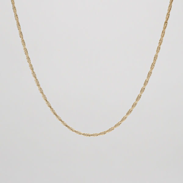 Flat Rope Chain | Gold